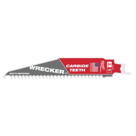 Pjūklelis karbidiniais dantimis MILWAUKEE Wrecker 150mm 6tpi