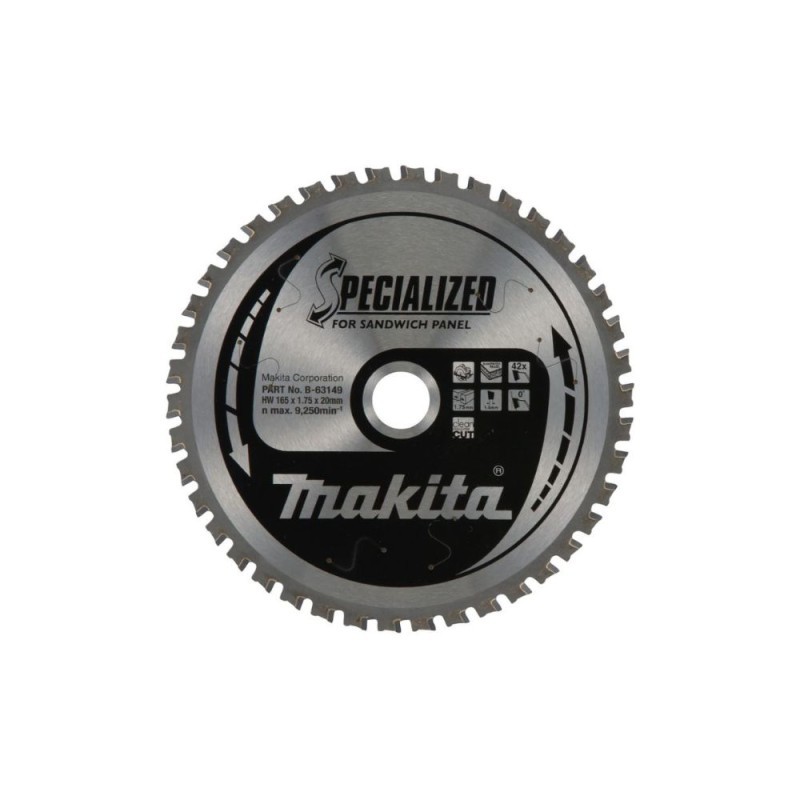 Pjovimo diskas laminatui MAKITA 52T 165x20mm