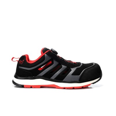 Sandales ELTEN Jo Rapid Boa Black Red Easy ESD S1P, melnas 46