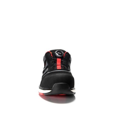 Sandales ELTEN Jo Rapid Boa Black Red Easy ESD S1P, melnas 46