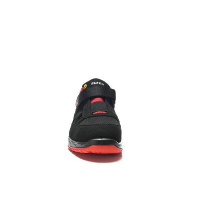 Kurpes ELTEN Lonny W red Easy S1P ESD, melnas/sarkanas 44