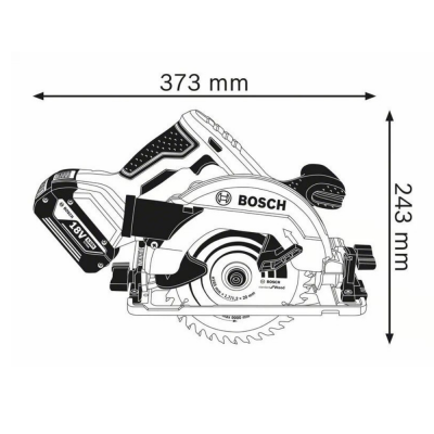 Akumuliatorinis diskinis pjūklas BOSCH GKS 18V-57G