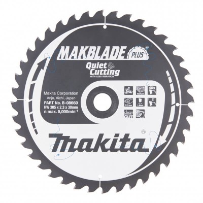 Zāģripa MAKITA Makblade plus 305x30x2,3mm 40T 5 