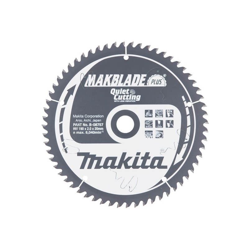 Pjovimo diskas MAKITA Makblade plus 190x20x2,0mm 60T 5 