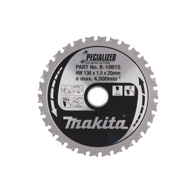 Metalo pjovimo diskas MAKITA 136x20x1,5 30T, 0 , DCS550