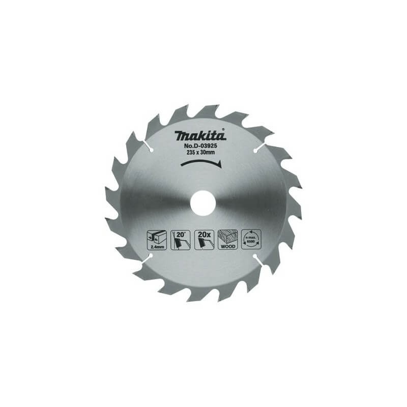 Koka zāģripa MAKITA 235x30/25x2,4 mm 20T