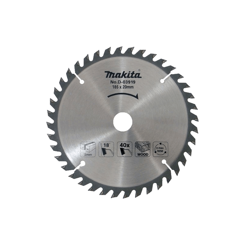 Medžio pjovimo diskas MAKITA 185x30/20/16x2,0mm 40T