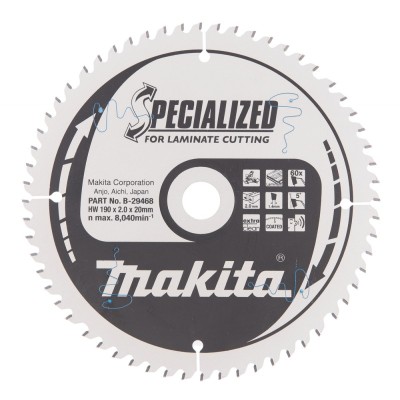 Zāģripa laminātam 190x20 mm 60T MAKITA