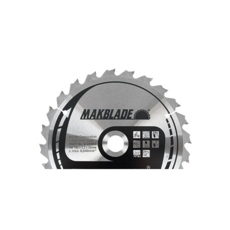 Zāģripa kokam 190x20x2,2 mm 24T Standart MAKITA