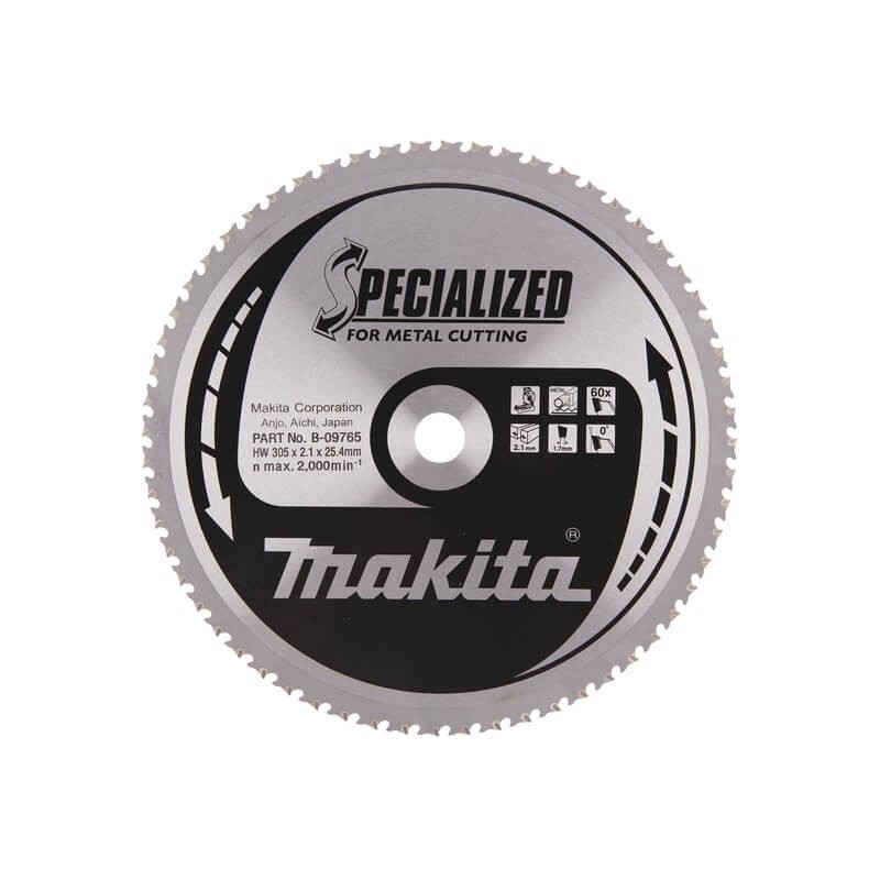 Zāģripa metālam 305x25,4x2,1mm 60T 0  MAKITA B-09765