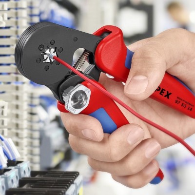 Uzgaļu uzspiešanas knaibles ar pašregulāciju KNIPEX 975314