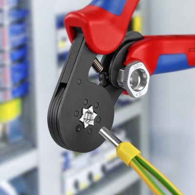 Uzgaļu uzspiešanas knaibles ar pašregulāciju KNIPEX 975314