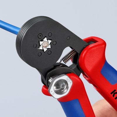 Uzgaļu uzspiešanas knaibles ar pašregulāciju KNIPEX 975314