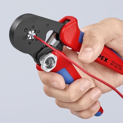 Uzgaļu uzspiešanas knaibles ar pašregulāciju KNIPEX 975314