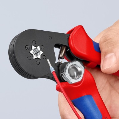 Uzgaļu uzspiešanas knaibles ar pašregulāciju KNIPEX 975314