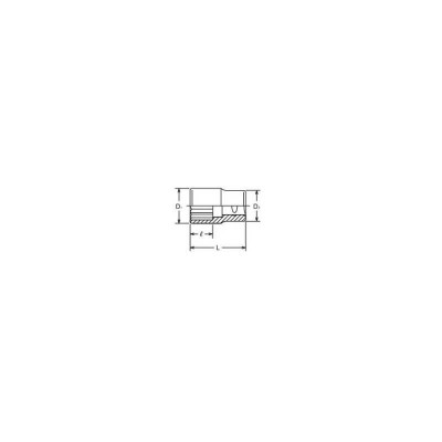 1" divpadsmit stūru muciņa KOKEN 55 mm