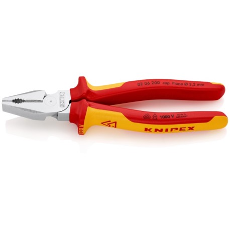 Kombinētas liela sviras spēka knaibles KNIPEX 0206, 200mm