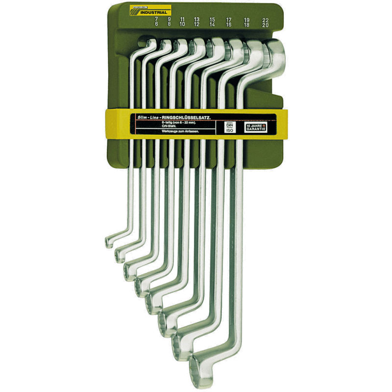 Uzgriežņatslēgu ar slēgtiem galiem komplekts 6–22mm PROXXON