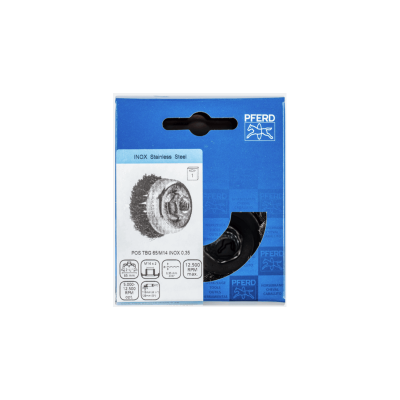 Metāla birstīte-kausiņš Ø 65 PFERD TBG INOX 0,35