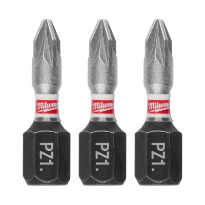 Smūginis sukimo antgalis MILWAUKEE PZ1 25mm, 3vnt.