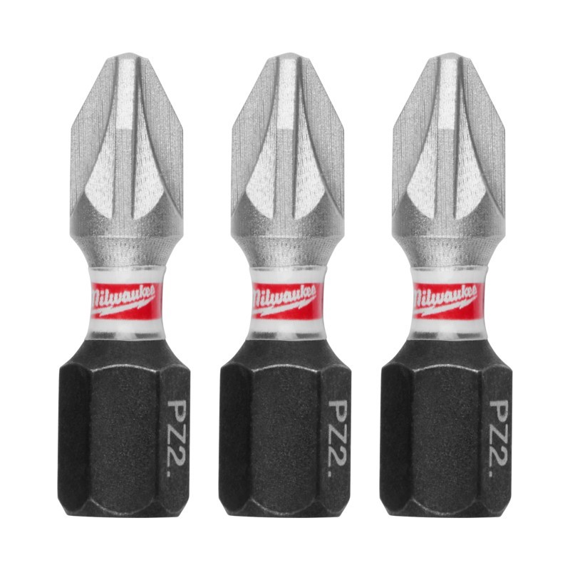 Smūginis sukimo antgalis MILWAUKEE PZ2 25mm, 3vnt.