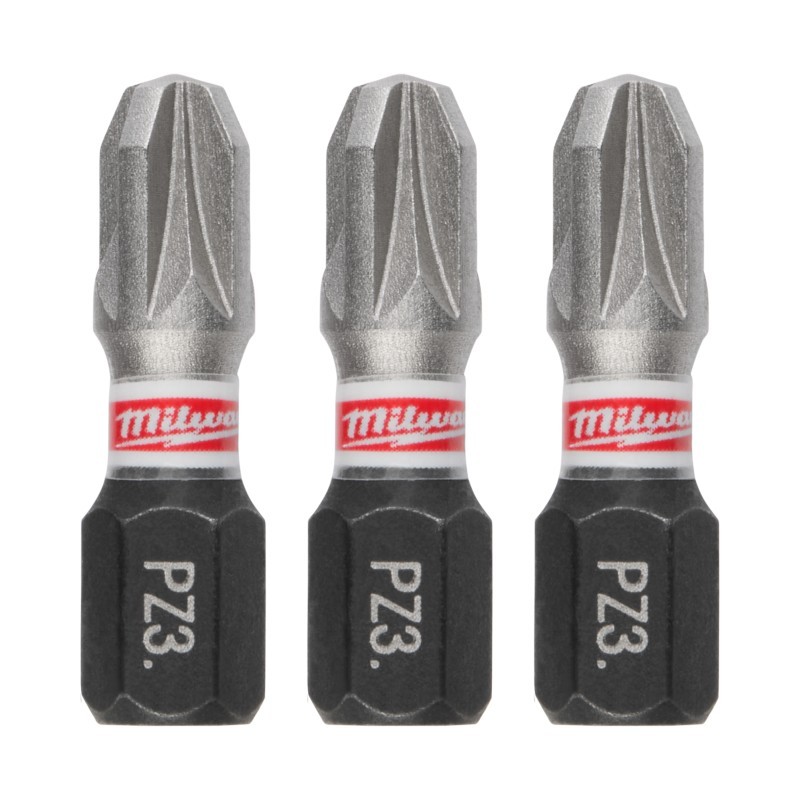 Smūginis sukimo antgalis MILWAUKEE PZ3 25mm, 3vnt.