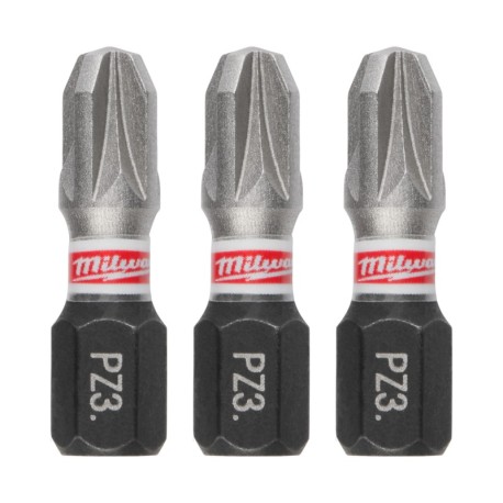 Smūginis sukimo antgalis MILWAUKEE PZ3 25mm, 3vnt.