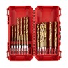 19 dalių metalo grąžtų rinkinys MILWAUKEE SWave SW HSS-G TIN 1/4"