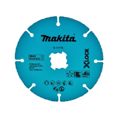 Diskas su kietmetaliu MAKITA 125x22,23x2,0mm