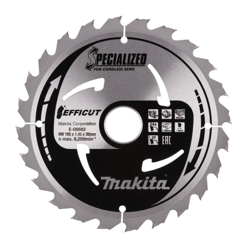 Griešanas disks kokam MAKITA Efficut 185x30x1.45mm 24T
