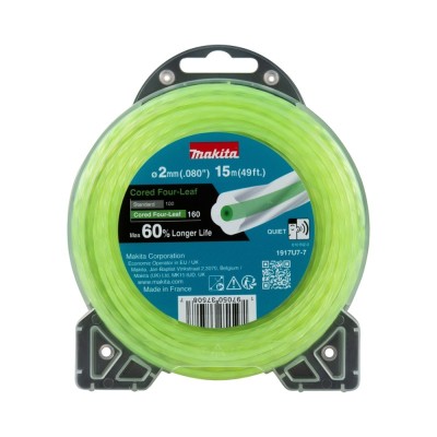 Ovalinės spiralės valas su šerdimi MAKITA 2mmx15m