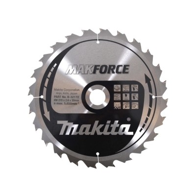 Medžio pjovimo diskas MAKITA 270x30x2,6mm 24T 20 