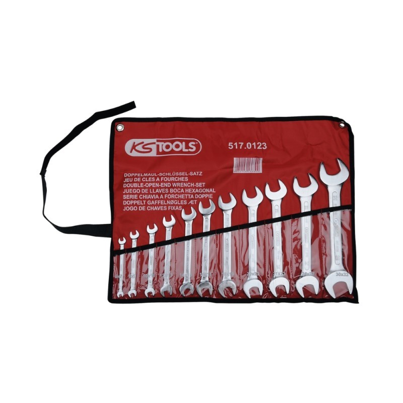 11 dalių atvirų veržliarakčių rinkinys KS TOOLS 6-32mm