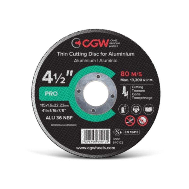 Pjovimo diskas CGW T-1 125x1.6x22,23 ALU 36 NBF