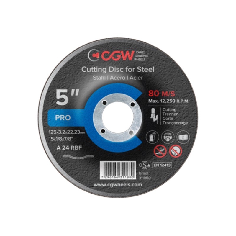 Pjovimo diskas CGW T-1 125*1,6 A36 TBF
