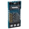 17 dalių sukimo antgalių ir grąžtų rinkinys MAKITA D-74887