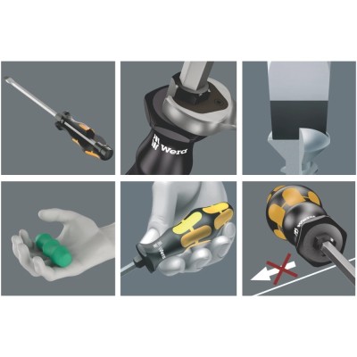 13 dalių atsuktuvų rinkinys WERA Kraftform 900