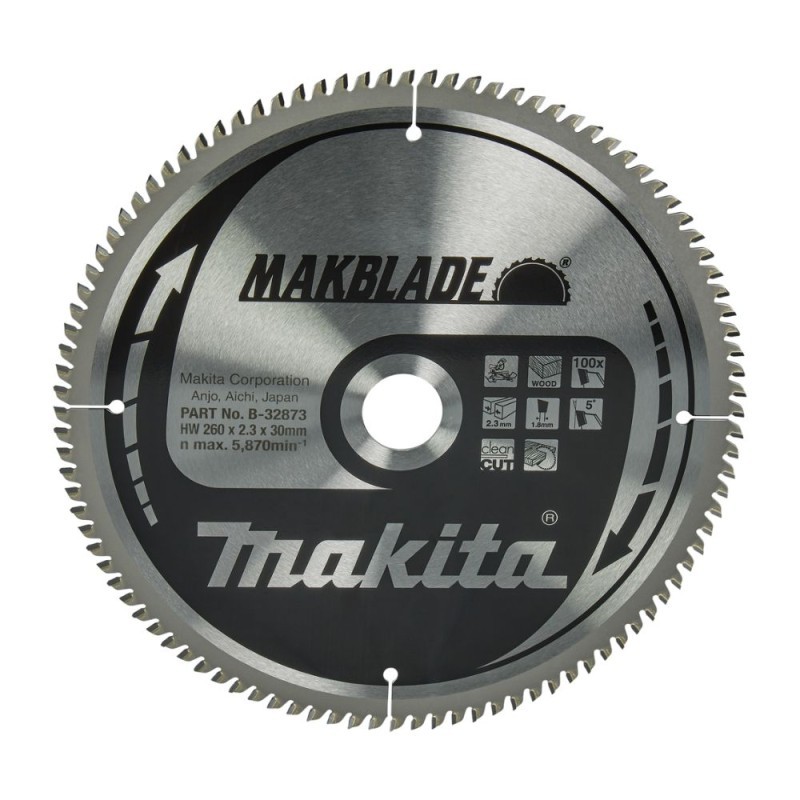 Medžio pjovimo diskas MAKITA 260x30x2,3mm 100T 5 