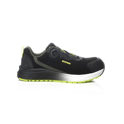 Apavi ELTEN Leevi XXNF BOA Black-Lime Low ESD S3S, melni 39