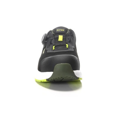 Apavi ELTEN Leevi XXNF BOA Black-Lime Low ESD S3S, melni 39