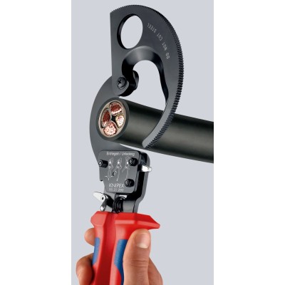 Terkšlinės kabelio žirklės 280mm KNIPEX 9531