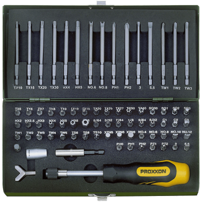 Muciņu komplekts 1/4&apos&apos 75 daļu PROXXON