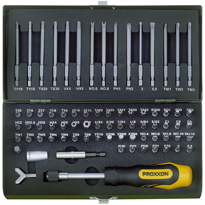Muciņu komplekts 1/4&apos&apos 75 daļu PROXXON