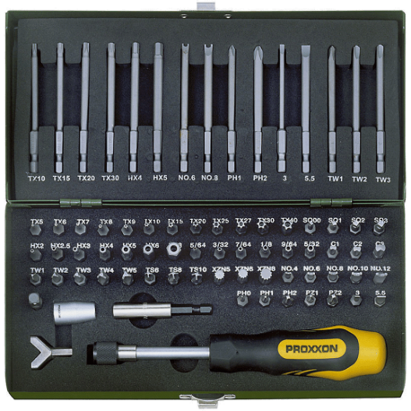 Muciņu komplekts 1/4&apos&apos 75 daļu PROXXON