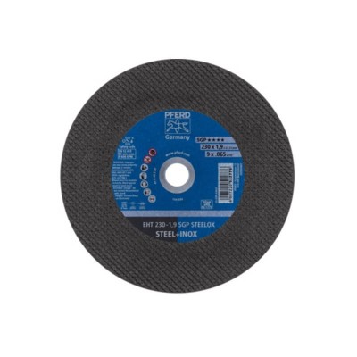 Nerūsējošā tērauda griešanas disks Ø230 1,9x22,23 mm EHT A46 S SGP-INOX PFERD