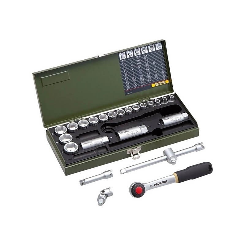 Muciņu komplekts 3/8" 24 daļu PROXXON