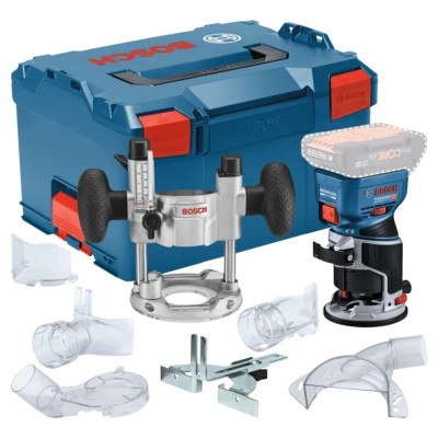 Akumuliatorinis frezeris BOSCH GKF 18V-8 Kit Solo LB