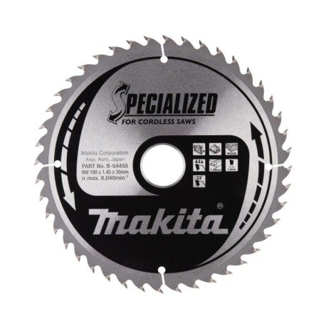 Griešanas disks kokam MAKITA190x30x1,45mm 44T 23 