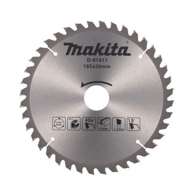 Griešanas disks alumīnijam MAKITA 185x2,2x30mm T40 5 