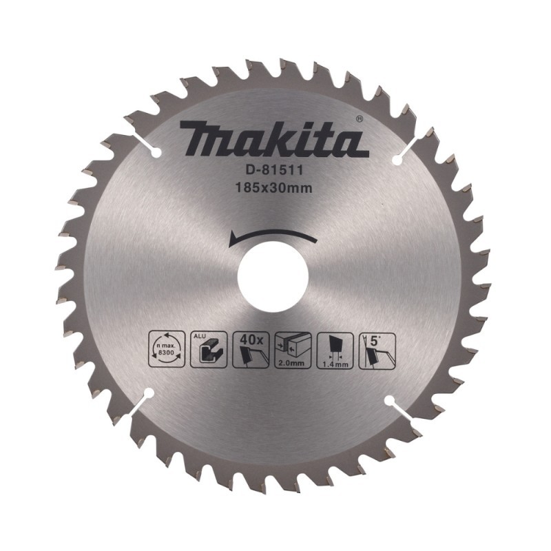 Griešanas disks alumīnijam MAKITA 185x2,2x30mm T40 5 